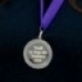 Posing with her medal